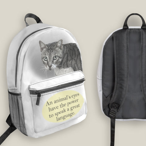 backpack - natural - includes your pet photo design
