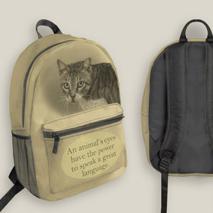 backpack - sand - includes your pet photo design