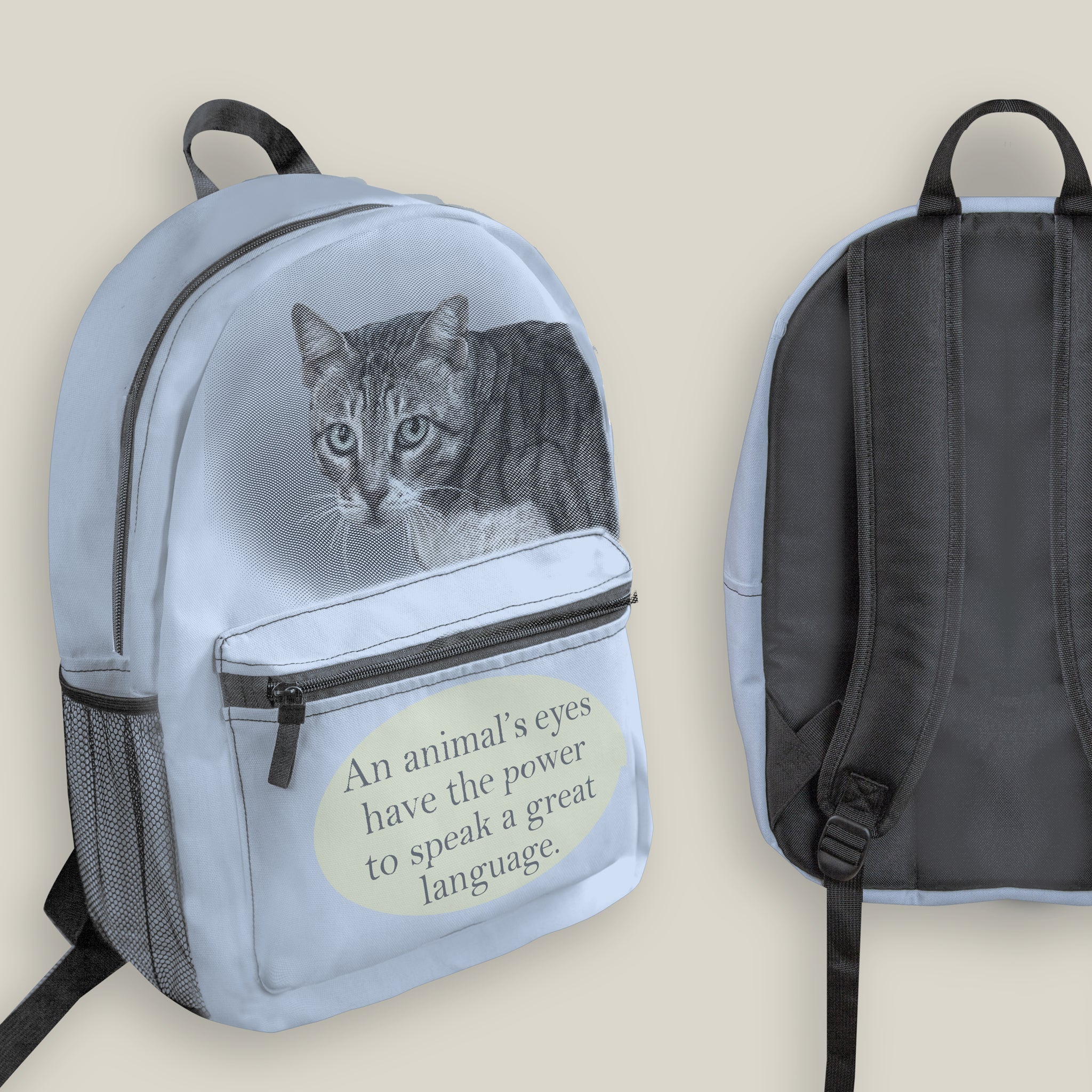 backpack - sky - includes your pet photo design