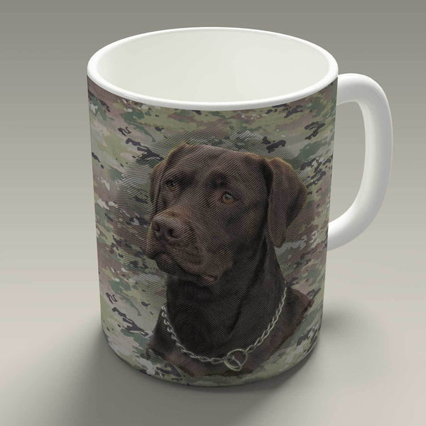 custom mugs - camo - includes your pet photo design