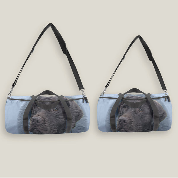duffel bag - sky -  includes your pet photo design