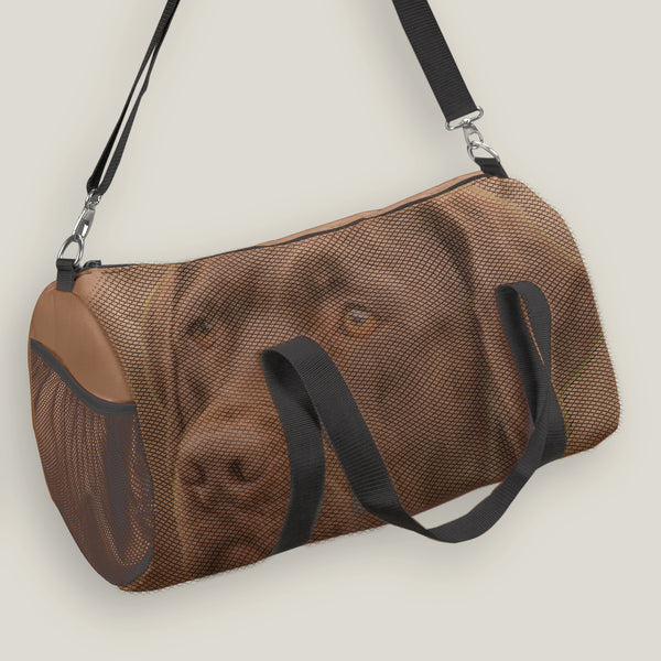 duffel bag - brick - includes your pet photo design
