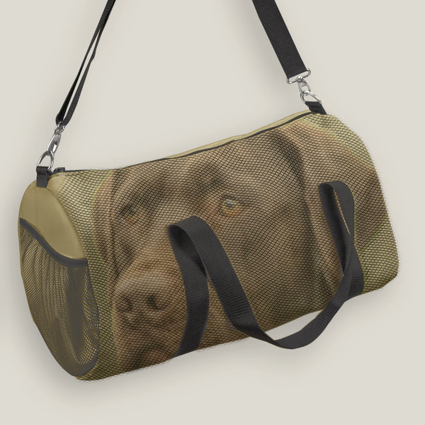 duffel bag - sand -  includes your pet photo design