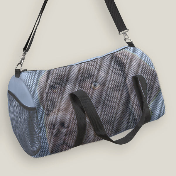 duffel bag - sky -  includes your pet photo design