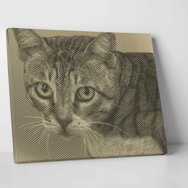 canvas gallery wraps - sand- includes your pet photo design