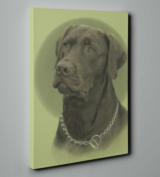 canvas gallery wraps - lime - includes your pet photo design
