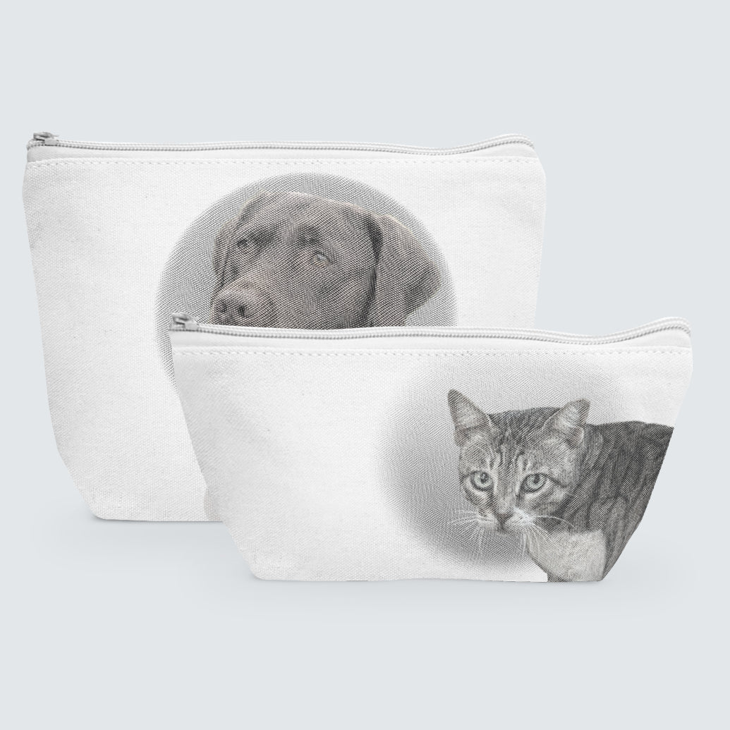 accessory pouches - natural - includes your pet photo design